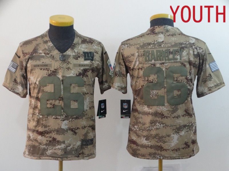 Youth New York Giants #26 Barkley Camo Nike Limited NFL Jersey->more jerseys->MLB Jersey